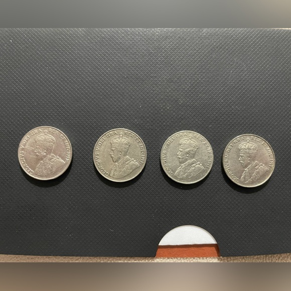 Canada 5 Cents Nickel Coin 1922, 1924, 1929, 1924 - Picture 2 of 3
